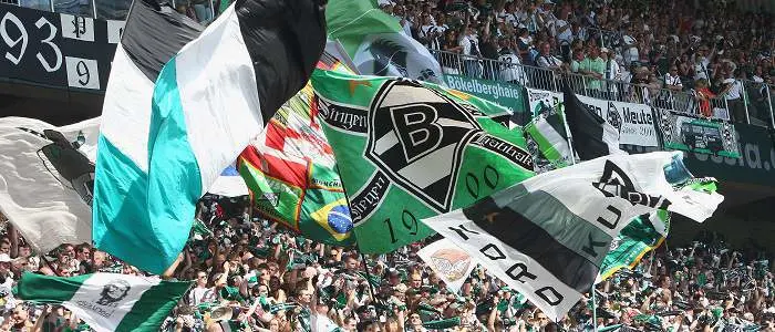 r football bundesliga gladbach fans flags
