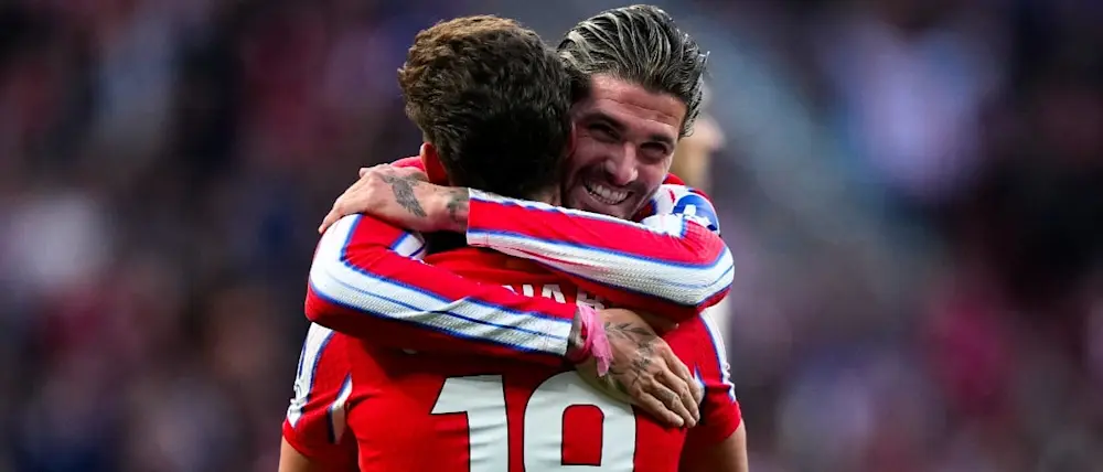 football 2024 spain liga ea sport atletico madrid de paul alvarez goal celebration