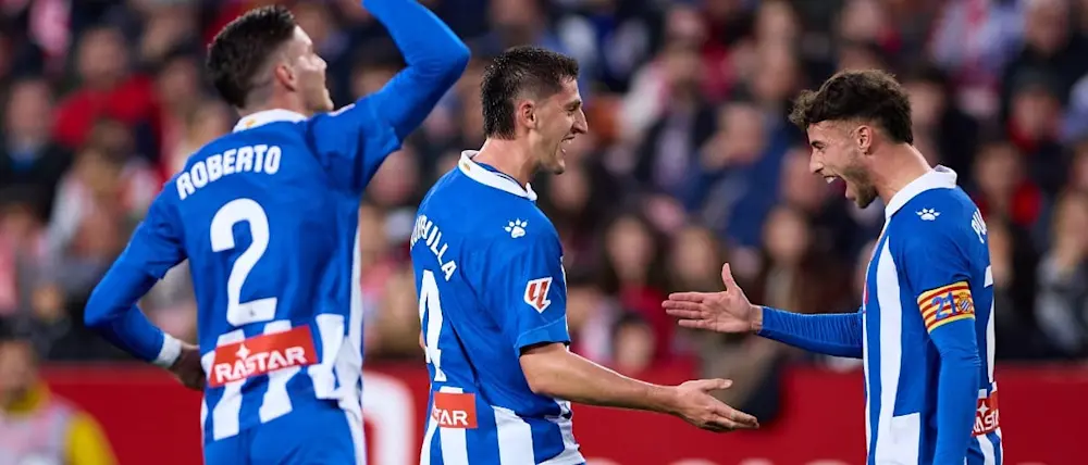 football 2025 spain liga ea sport espanyol puado goal celebration
