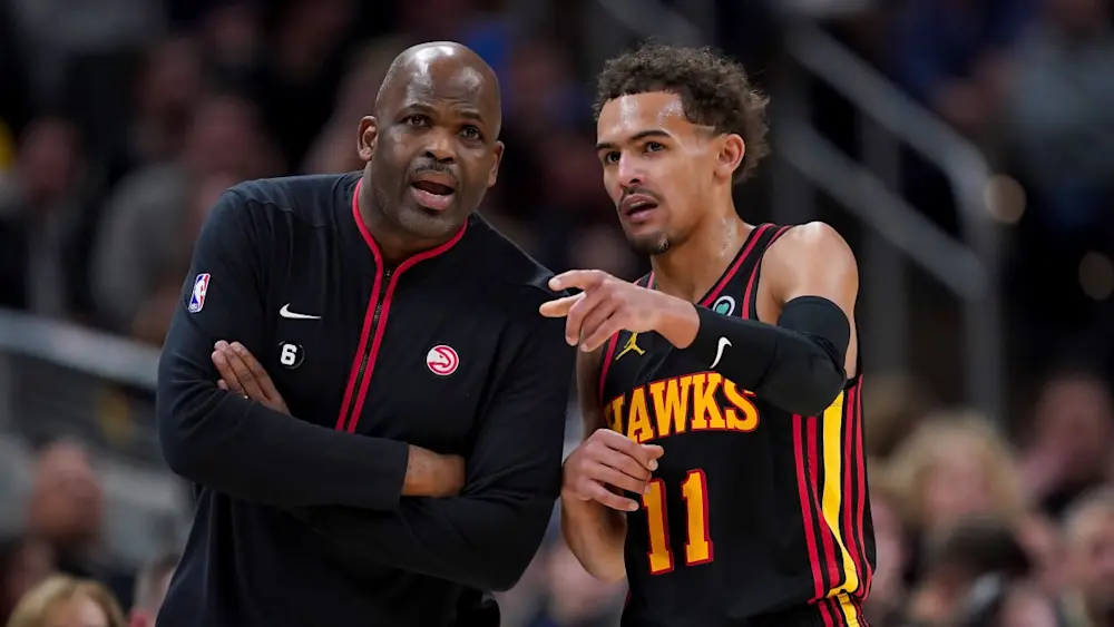Hawks Head Coach Nate McMillan & Trae Young