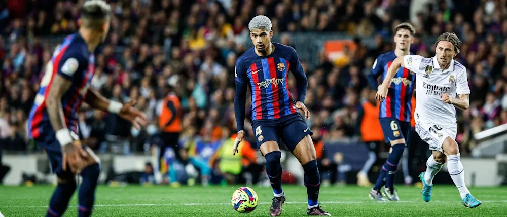 football 2023 laliga clasico barcelona real madrid araujo modric