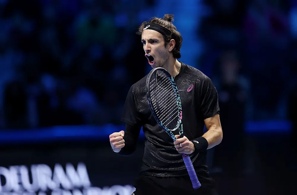 lorenzo musetti atp finals torino 2025 getty