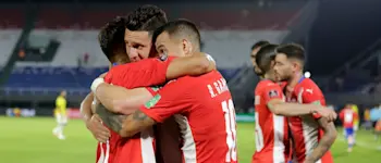 football 2023 international paraguay celebration
