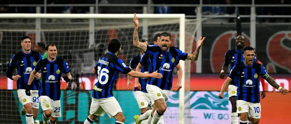 football 2024 serie a inter players celebration 2