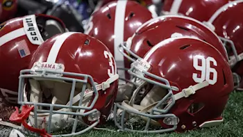 Alabama Crimson Tide helmets