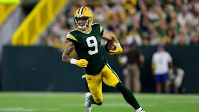Christian Watson Packers run after the catch
