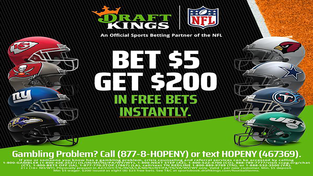 DraftKings Bet $5, Win $200 Helmet