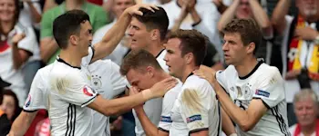 r football germany celebrating oezil goetze mueller
