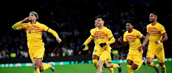 football 2023 laliga barcelona away goal araujo