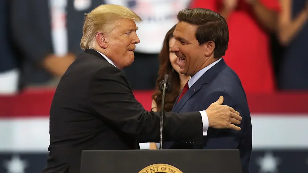 Donald Trump and Ron DeSantis
