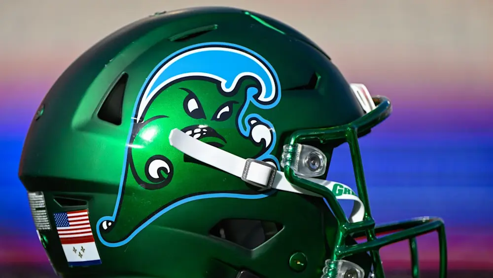 Tulane Green Wave helmet