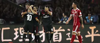 r football milan celebrating goal