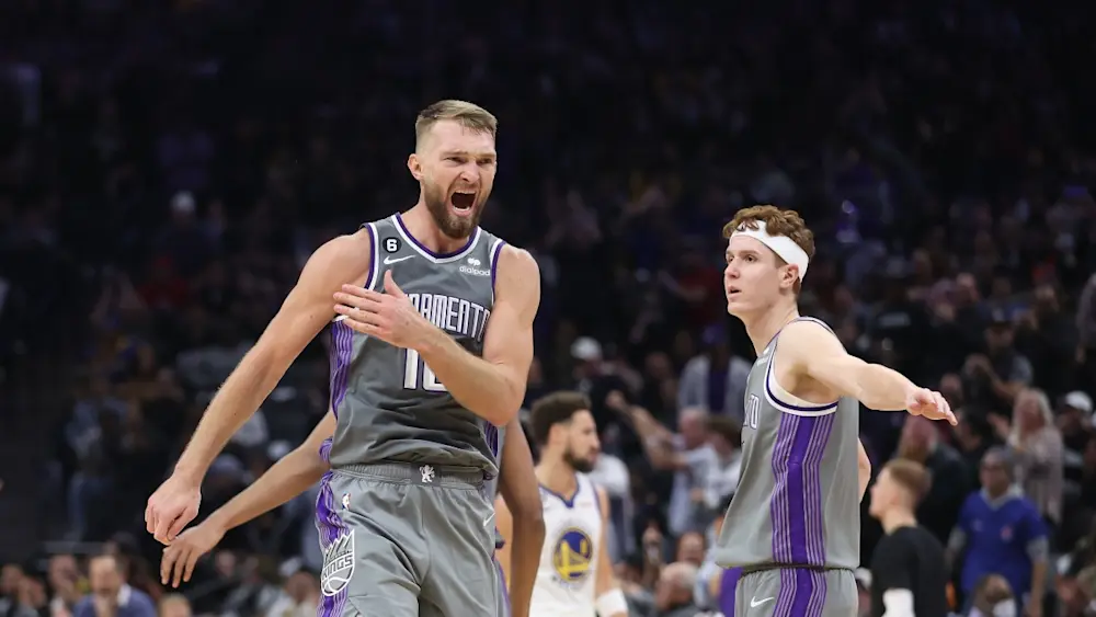 Domantas Sabonis Kings pumped up