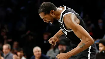 Kevin Durant Nets Yell