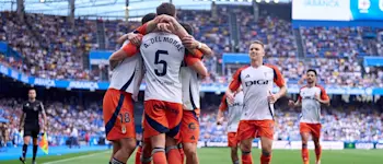 football 2024 liga hypermotion oviedo away celebration goal2