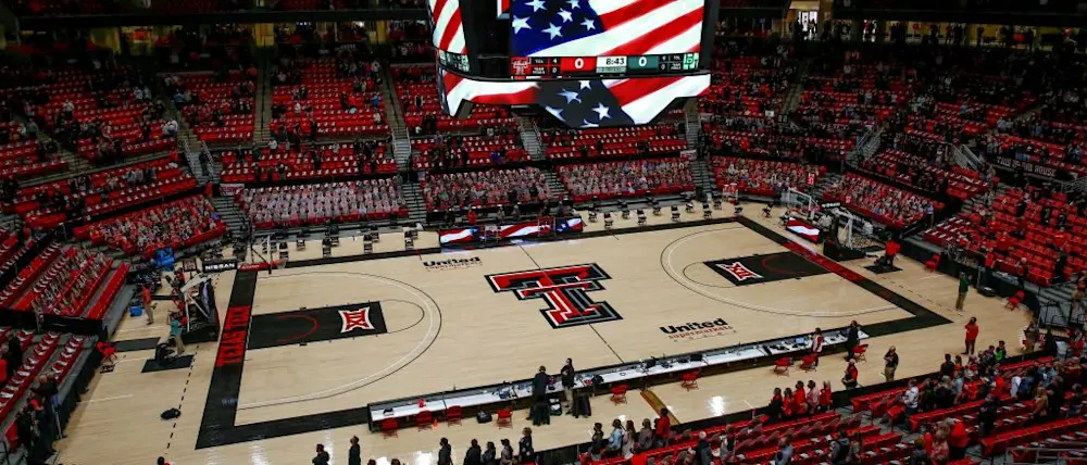 College Basketball Texas Tech Court
