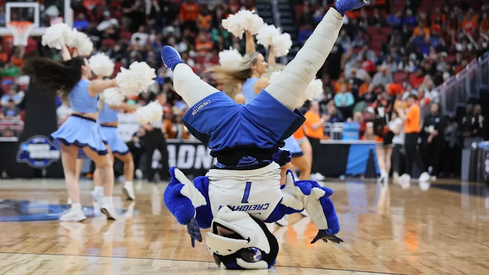 Creighton Blue Jays mascot performing