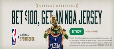Caesars Bet $100, Get an NBA Jersey