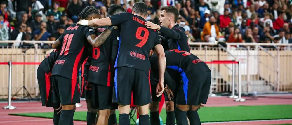 2024 football champions league barcelona away celebration goal