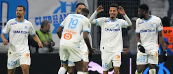 football 2024 ligue1 olympique marsella players celebration