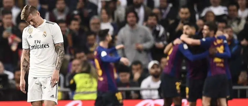 r football madrid barca celebration 2019