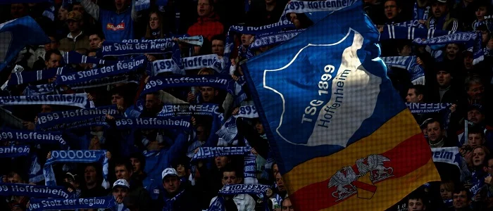 r football bundesliga hoffenheim fans flag