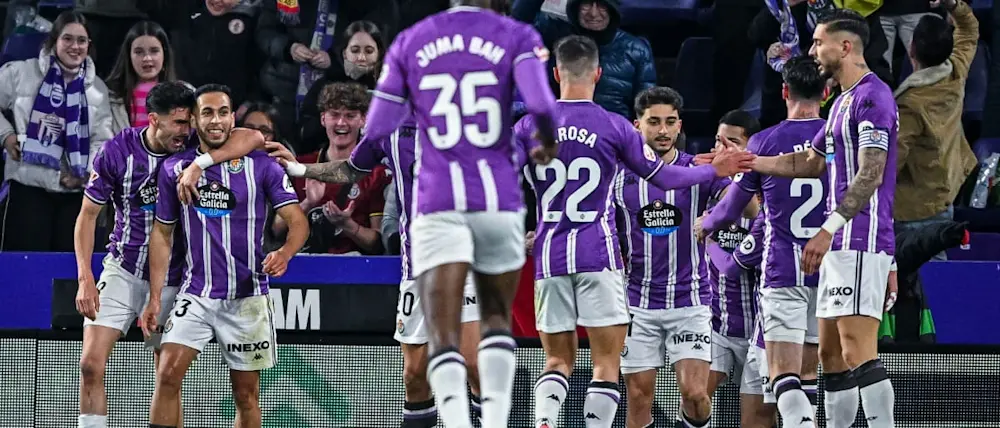 football 2024 spain liga ea sport valladolid team goal celebration