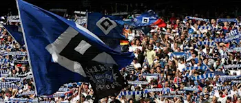 r football bundesliga hamburg fans flag
