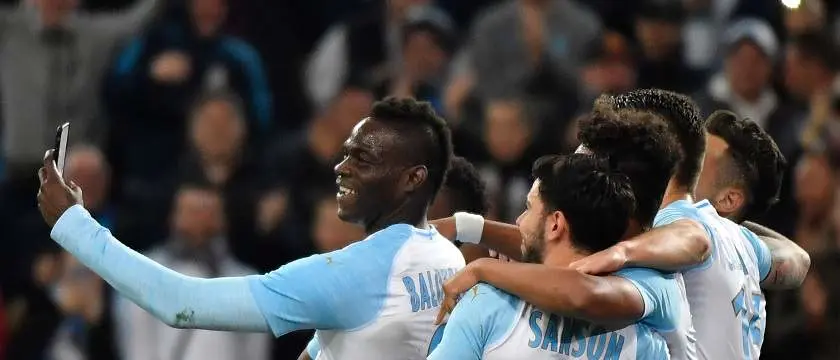 r football ligue1 marsiglia balotelli celebration