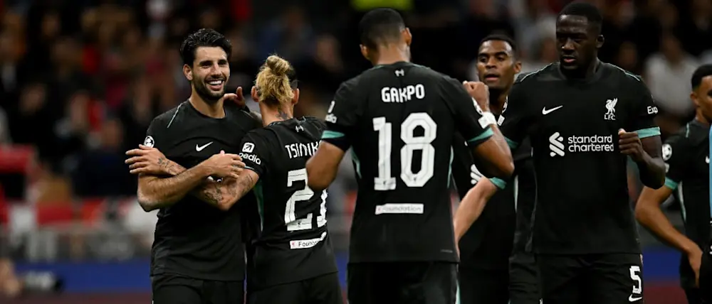 2024 football champions league liverpool szoboslai goal celebration