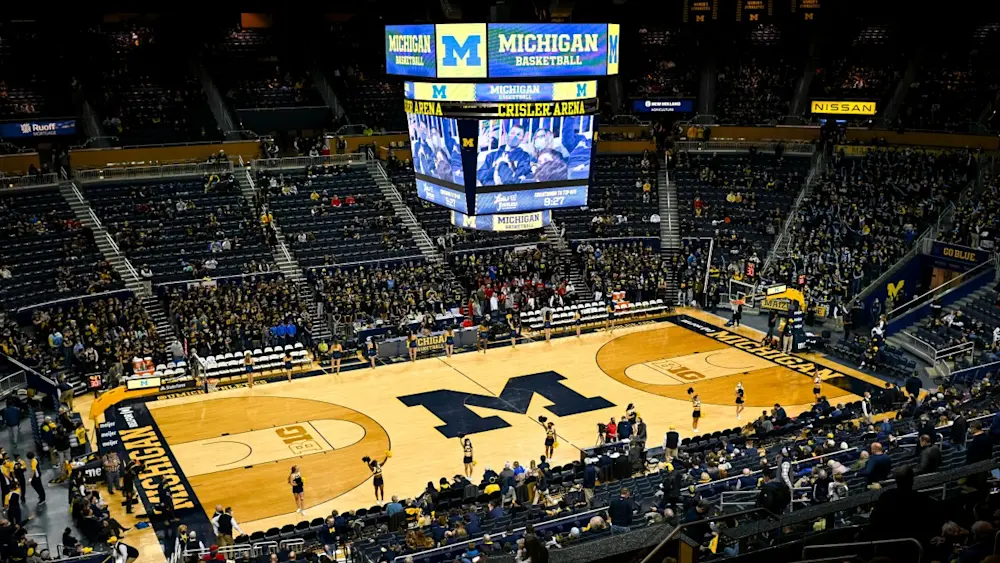Michigan Wolverines Basketball Court