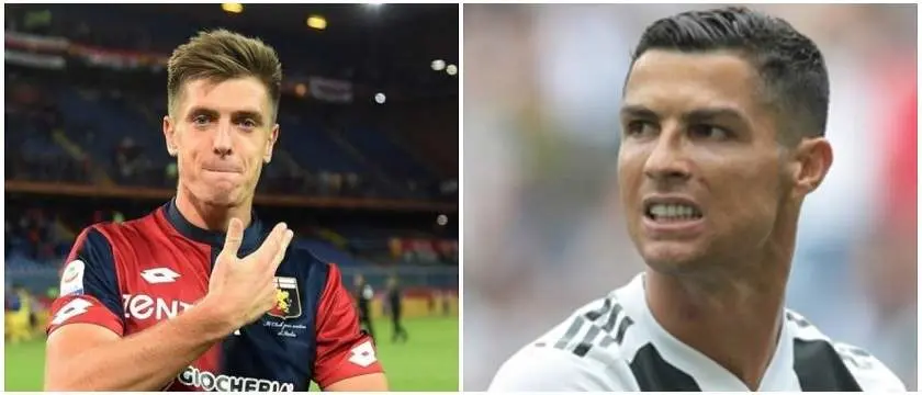r football seriea piatek ronaldo