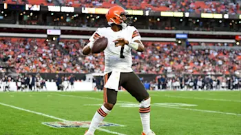Jacoby Brissett Browns Warming Up