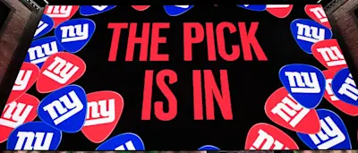 New York Giants Pick is In
