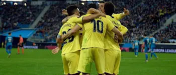 r football villareal players celebrating 2019