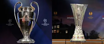 r football championseuropaleague trophy new