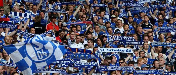 r football bundesliga schalke fans scarfs