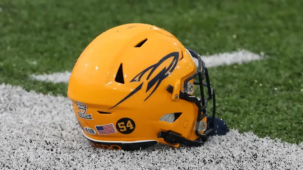 Toledo Yellow Football Helmet