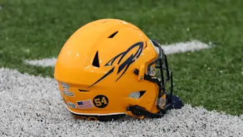 Toledo Yellow Football Helmet