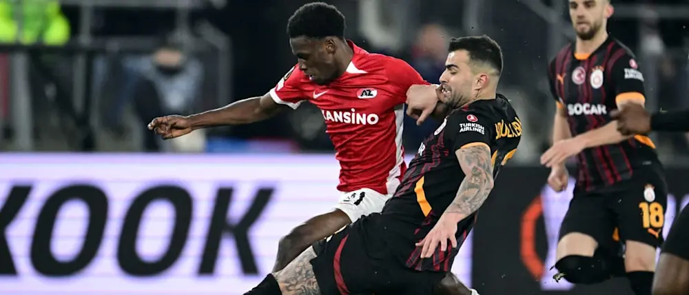 football 2025 europa league az alkmaar galatasaray ball possession