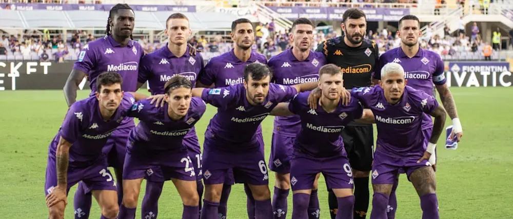 football 2024 italy seriea fiorentina team photo prematch
