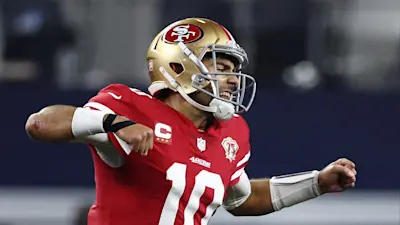 Jimmy Garropolo 49ers fist pump
