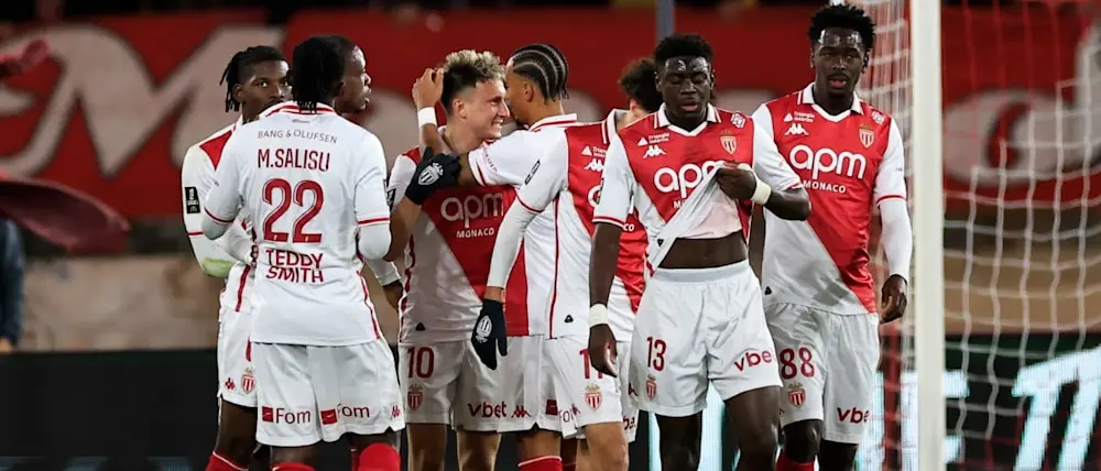 2024 football france as monaco goal celebration