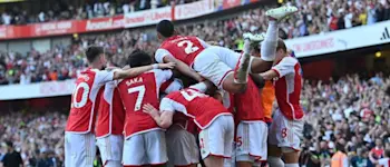 football premier league 2023 arsenal celebration