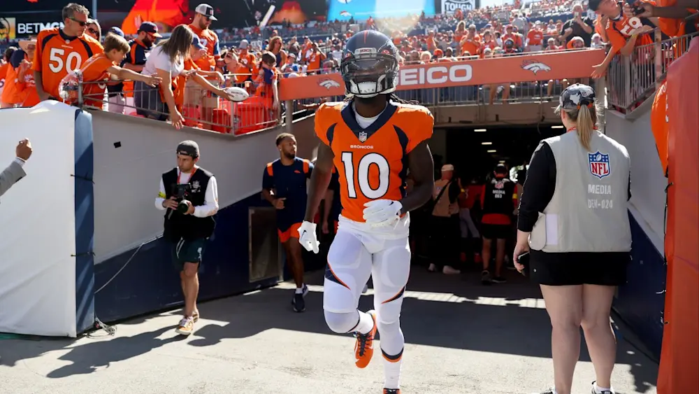 Jerry Jeudy Broncos Out of the Tunnel