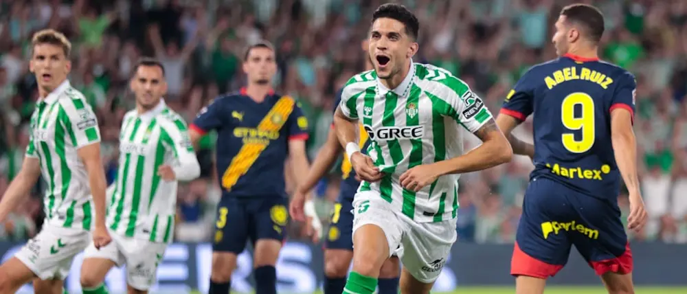 2024 football laliga betis girona bartra goal celebration