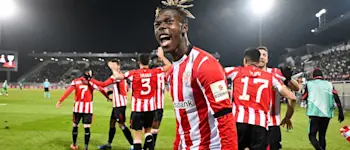 football 2024 europa league athletic club nico williams goal celebration