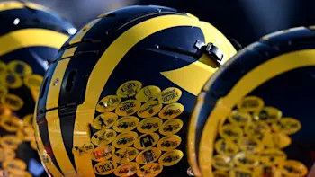 Michigan Wolverines Helmets Group