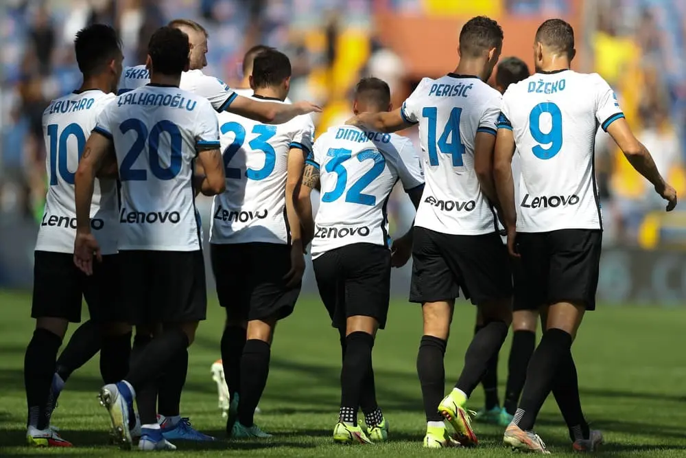 r football seriea inter 2022 celebrations