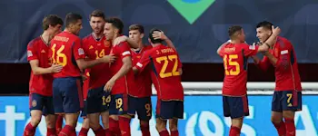 football 2023 team spain players celebration